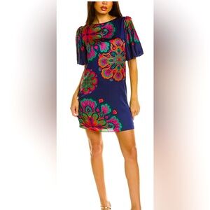 Trina Turk LUV dress size 6 Bengal Blue Multi